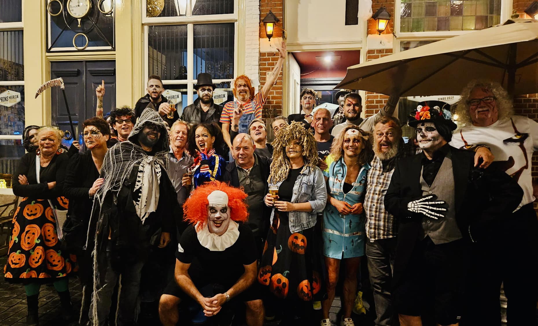 Halloween feest met personeel